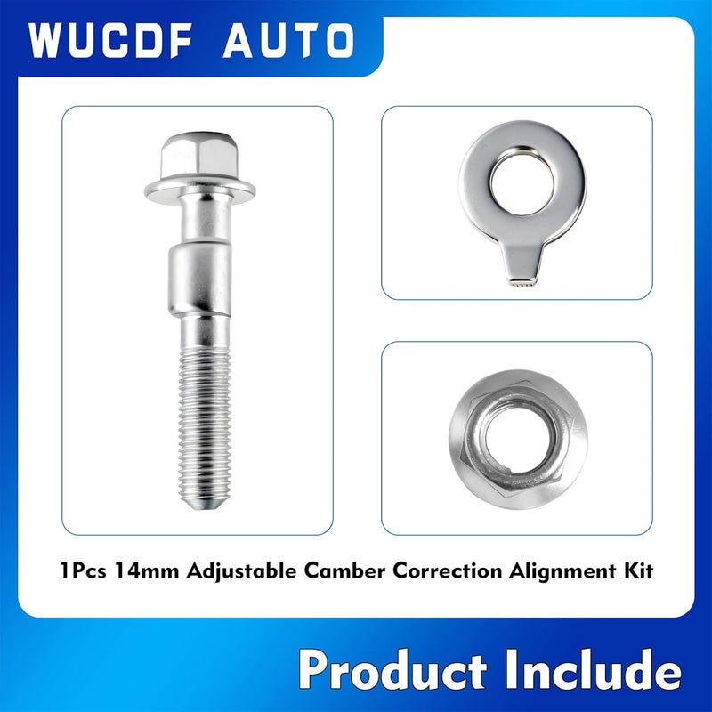 WUCDF AUTO K90474 Professional Alignment Camber Kit For Buick 1996-2007 for Cadillac 1992-1997 for Freightliner 2007-2018 for Chevrolet 1995-2019 Replaces#81260 45K18036 MS60005 - Image 5